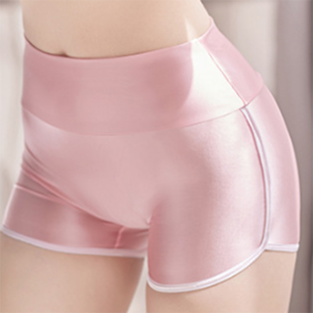 Comfortable and Smooth Yoga Sports Shorts with Oil Shiny Glossy Appearance