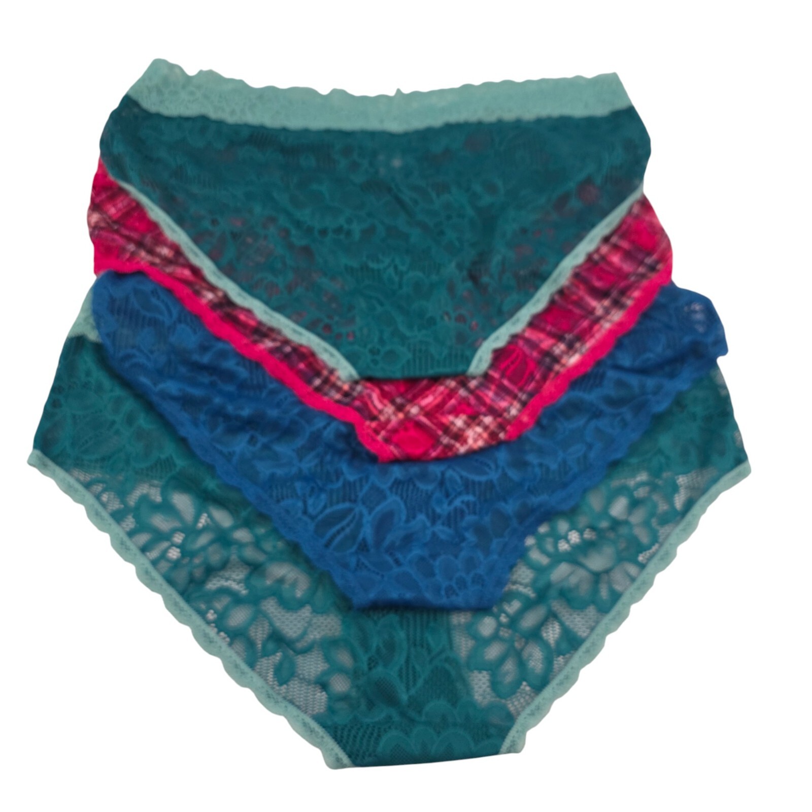 No Boundaries NOBO Lace Hipster 4-Pack Multi-Color Panties – Size XXXL (21) NWT