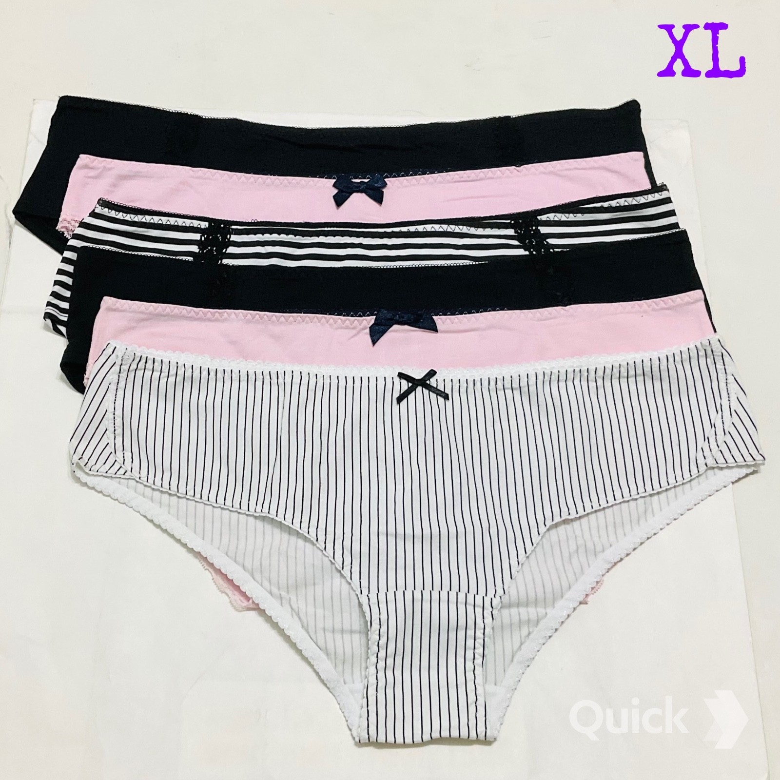 XL – New Next Cotton Low-Rise Panties – 6 pcs Bundle