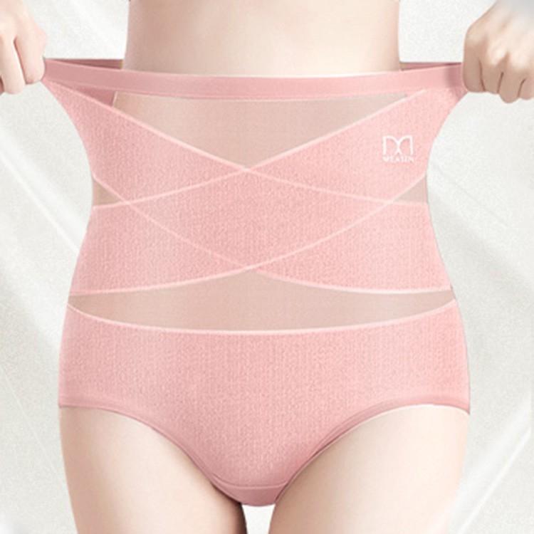 3Pack Women Underwear Panties Cross Tight Slimming Tummy Control Knickers Briefs
