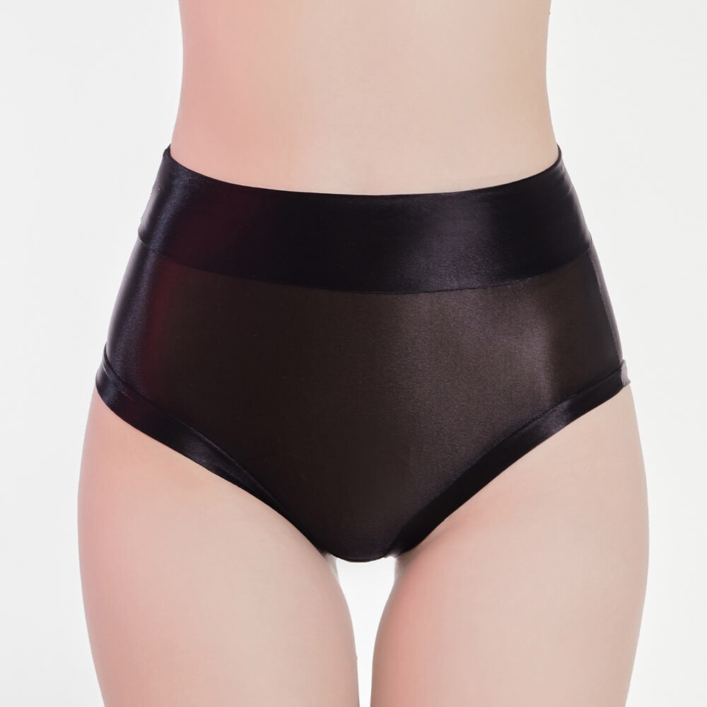 Womens Ultra-thin Sheer Oil Shiny Glossy Panties Underwear Briefs Knickers