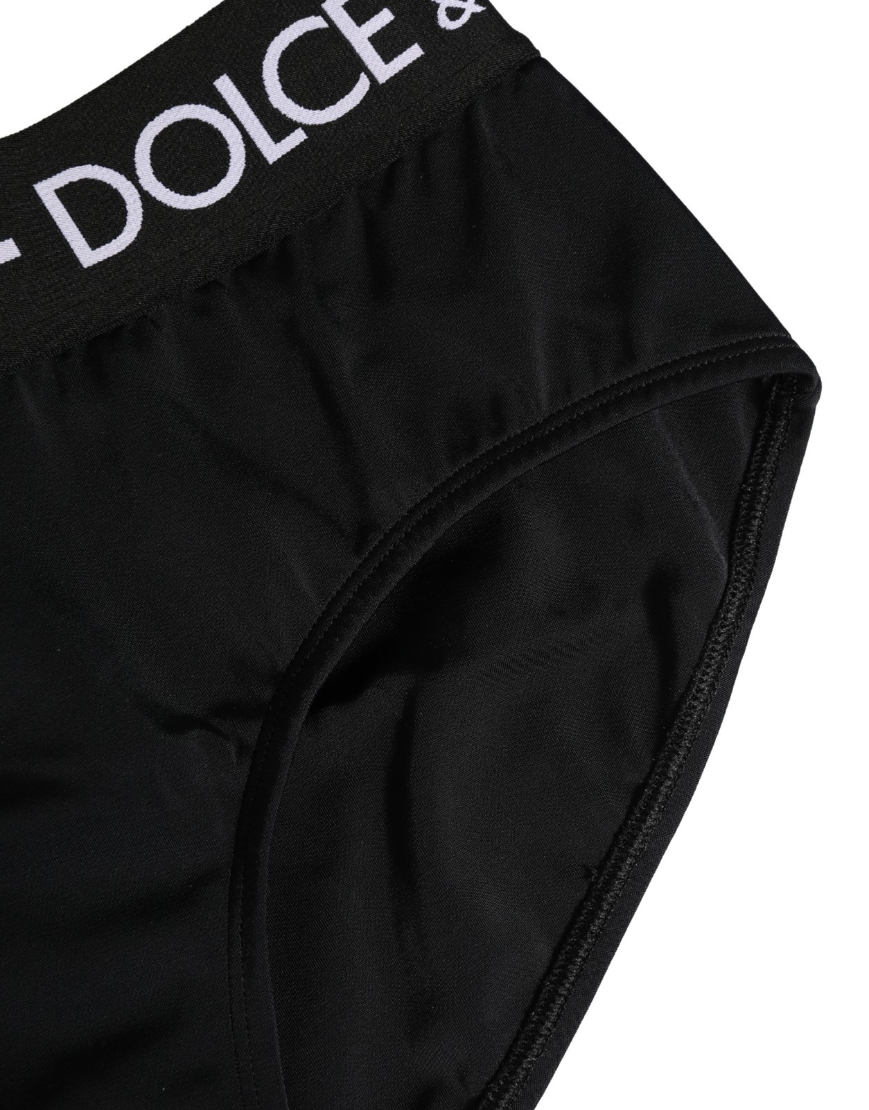 DOLCE & GABBANA Underwear Black Nylon Stretch Coulotte Panty IT40/US6/S 340usd