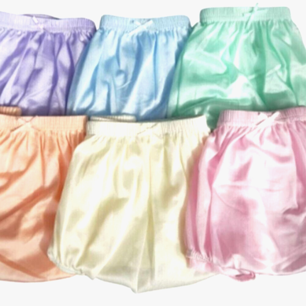 Granny Panties Underwear Nylon Silky Soft Brief Panty Size Plus Waist -48 ” x12