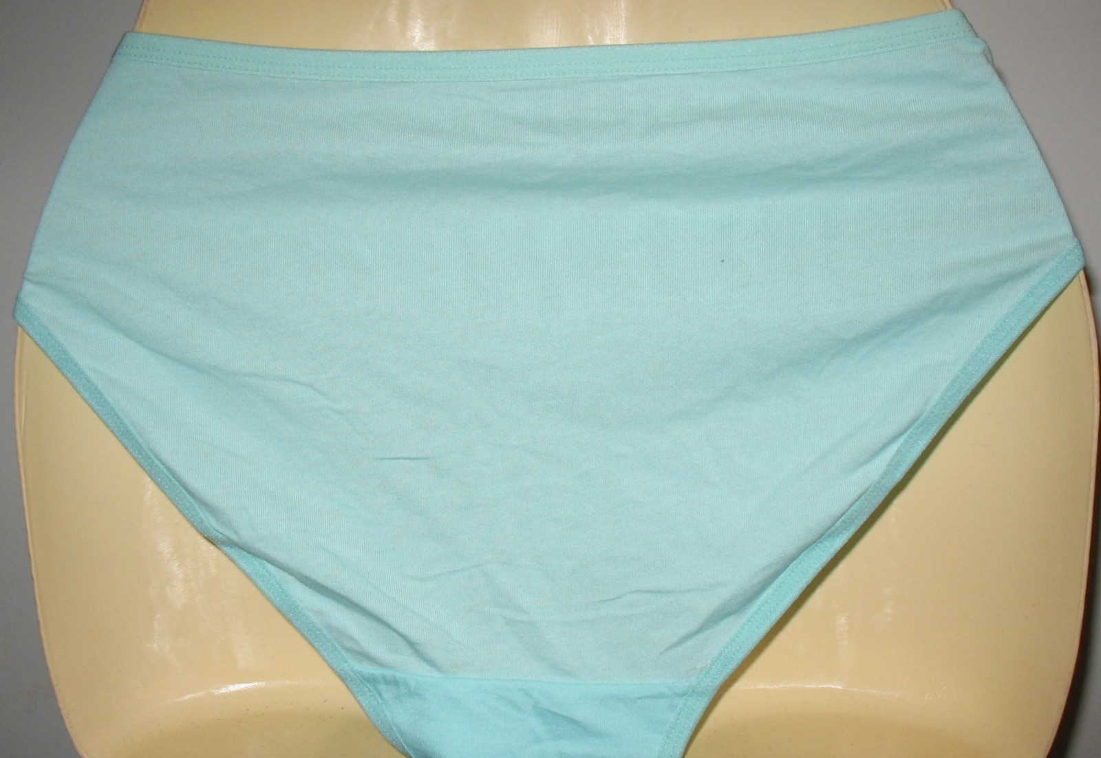 PANMANNI – NEW – XL- AQUA – COTTON STRETCH PANTY ” HELLO BEAUTIFUL, ” ON FRONT
