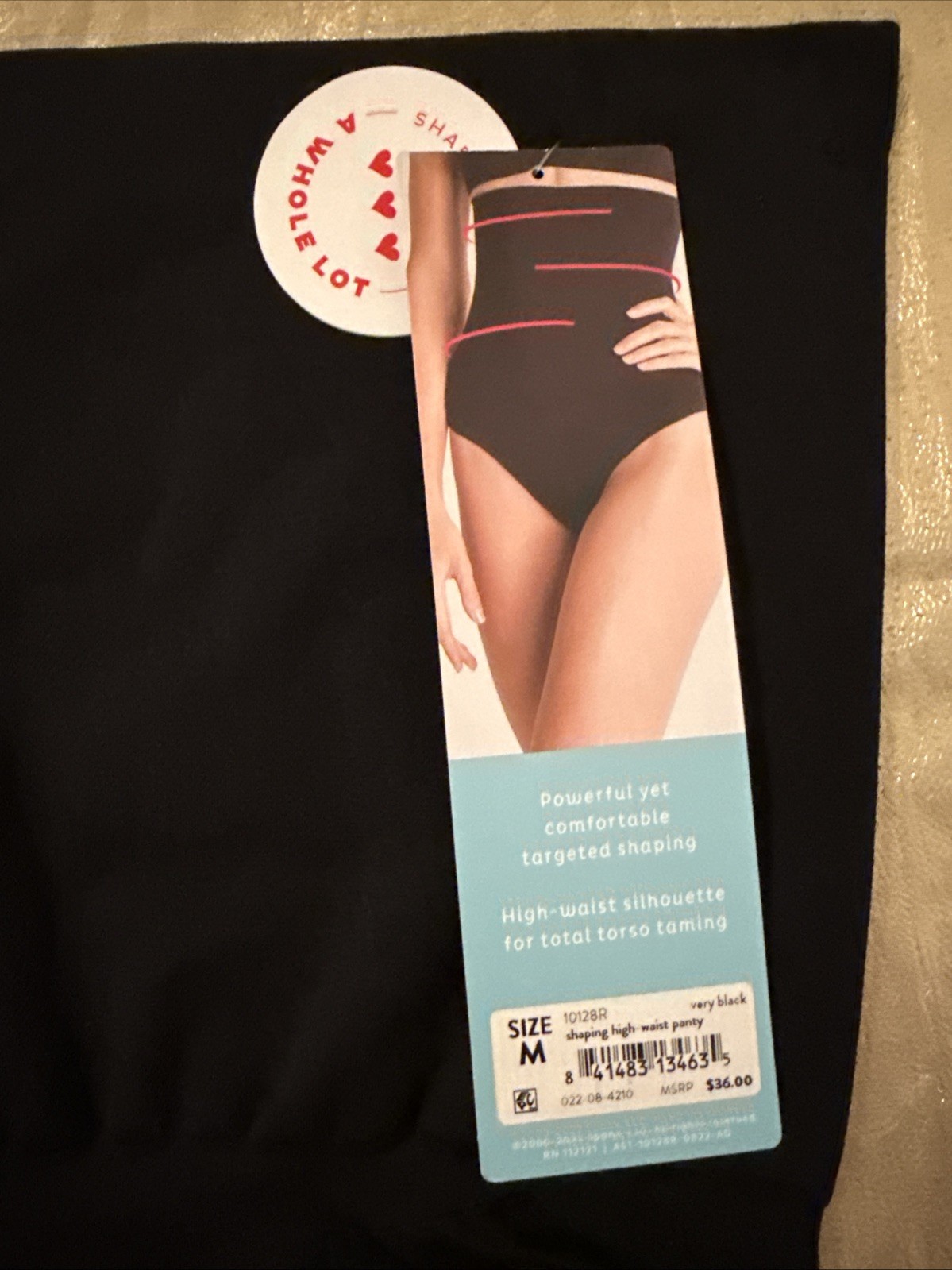 NWT Assets by Spanx Remarkable Results High-Waist Panty Very Black Size Medium
