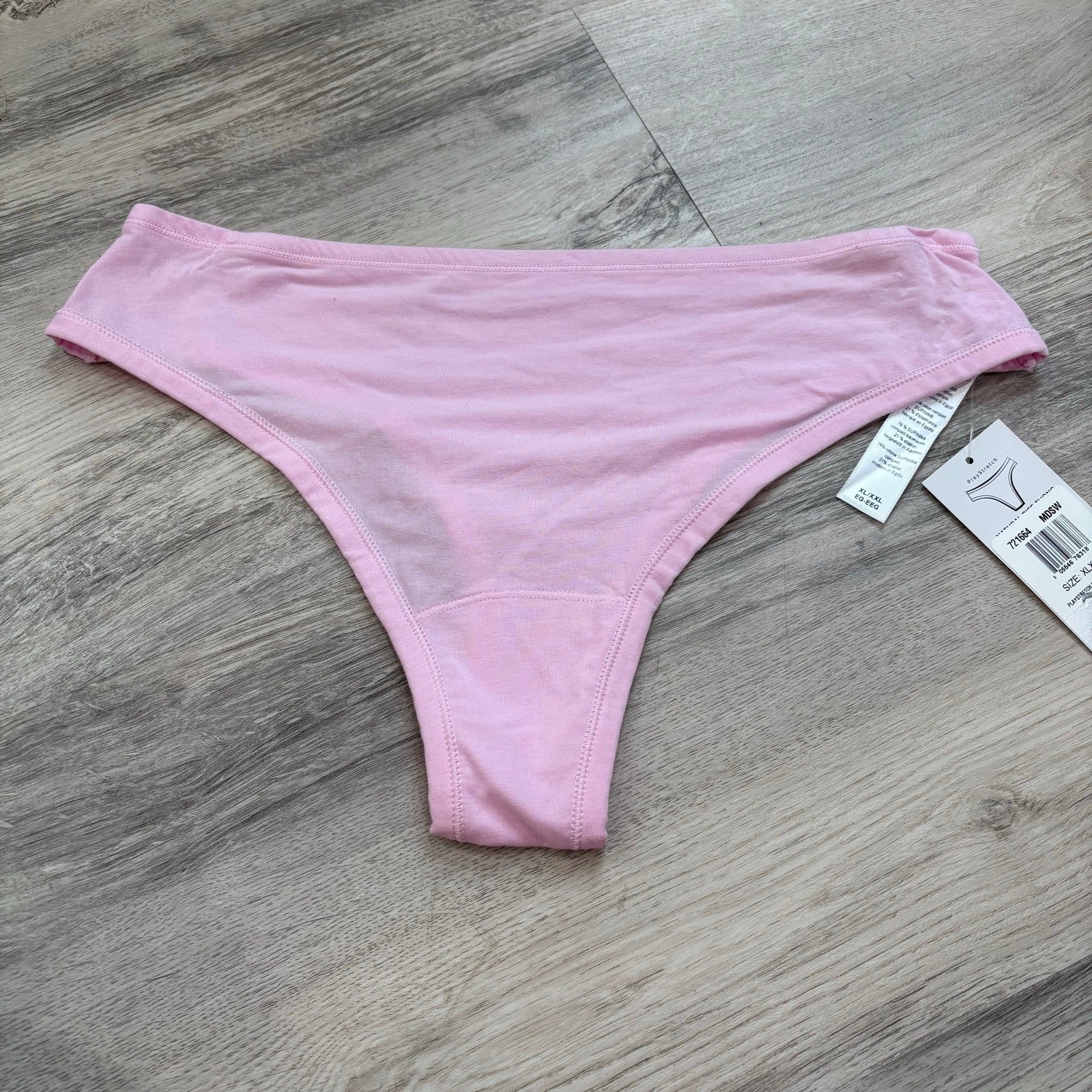 New Hanky Panky Playstretch Pink Thong Soft Stretchy Women’s XL/XXL Everyday