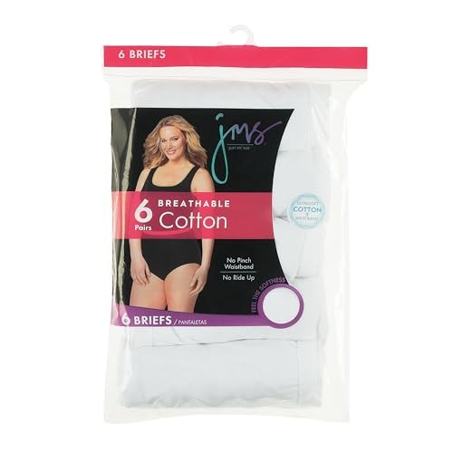 Women’s Jms Women’s Cool Comfort Cotton Brief 6-pack 11 White