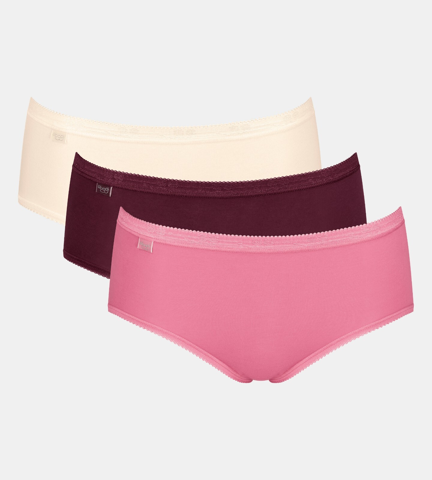 Sloggi Basic Midi Brief 3 Pack 10107163 Everyday Lingerie Womens Knicker RRP £35