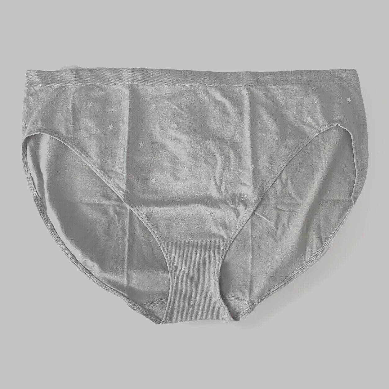 M Grey SHINE Star SEAMLESS NOSHOW Victorias Secret High-Leg Waist Brief Pantie