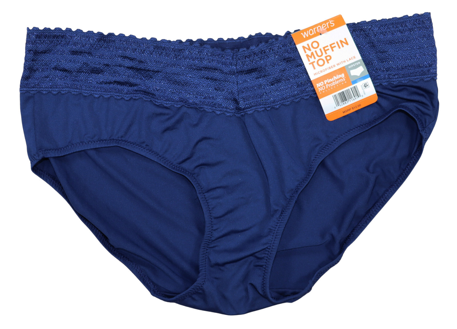 Warner’s No Muffin Top No Pinch Hipster Panty Lace Waist Women’s Underwear NWT