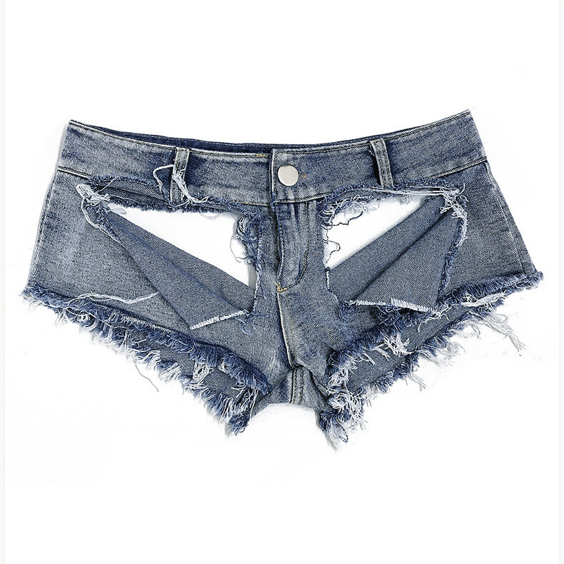 Women Sexy Lingerie Denim Shorts Holes Denim Briefs Nightwear shorts