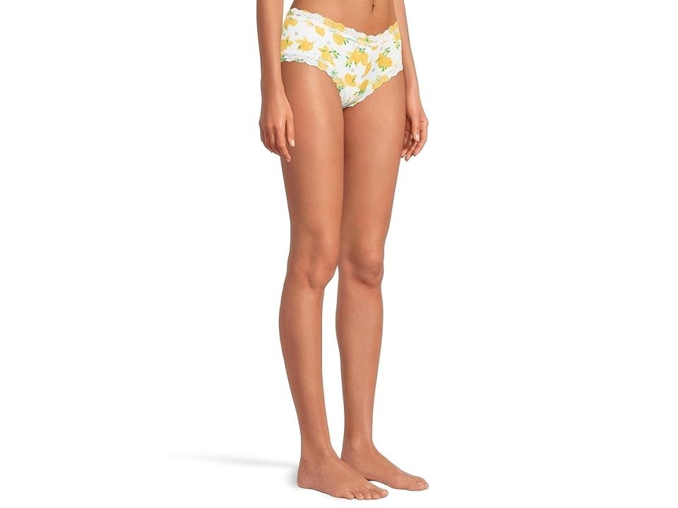 Hanky Panky Supima Boyshort Underwear Women’s XS White Lemonade Print BUU059