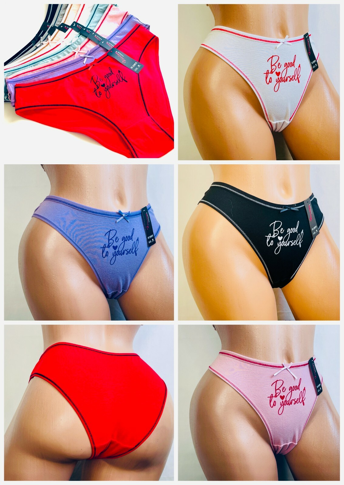 6-12 Women TEEN BIKINI high Cut Panties Undies 95% COTTON GIFTS PACKS 30018 S-XL