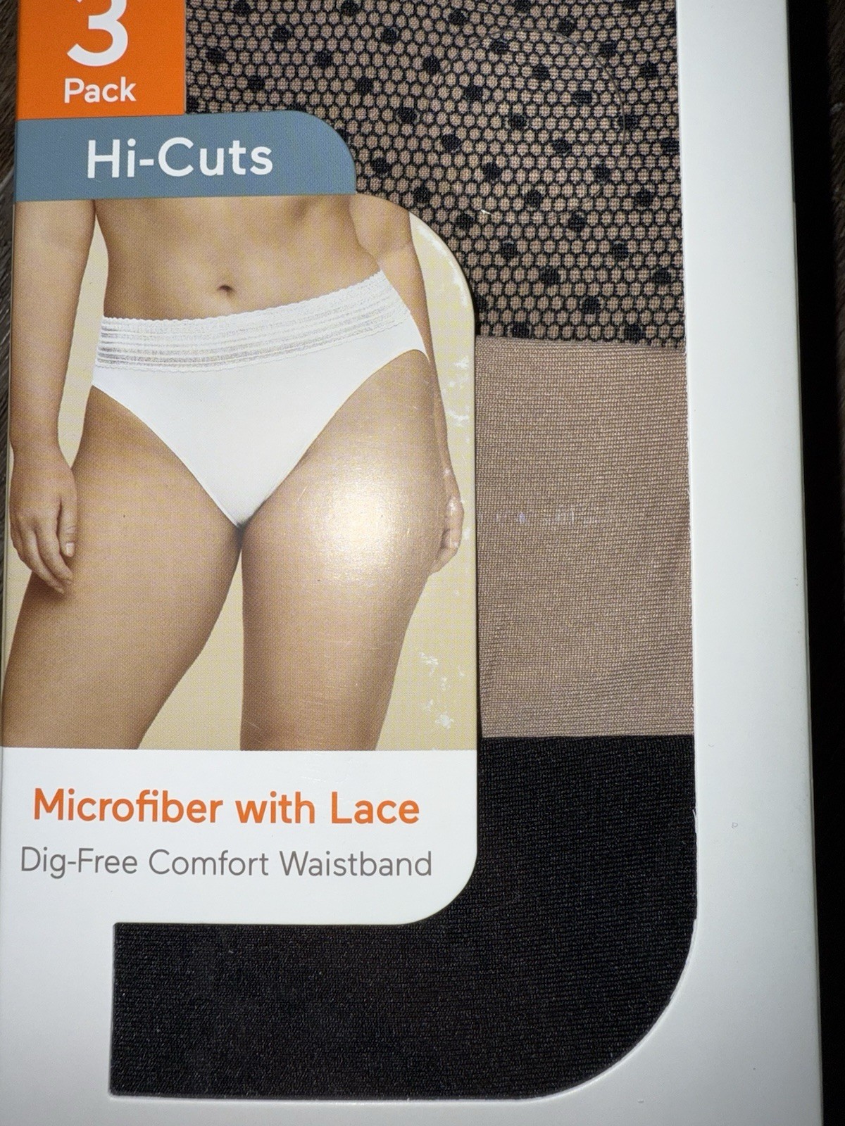 Warner’s ~ Women’s HI-Cut Underwear Panties Polyester Blend 3-Pair (D) ~ 2XL