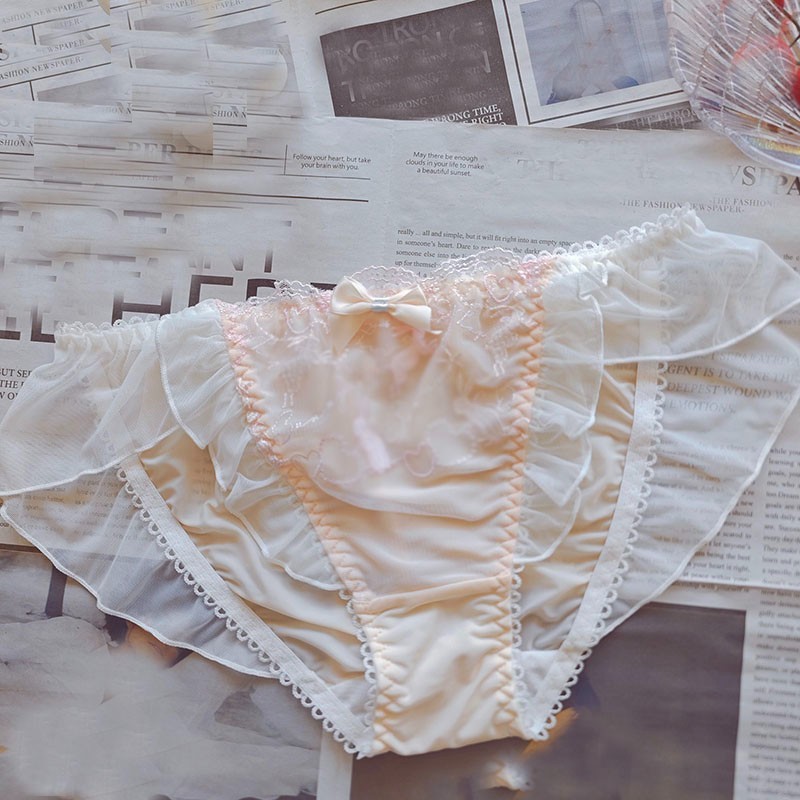 Japanese Cute Panties Briefs Ruffles Lolita Knickers Princess Underpants Panties