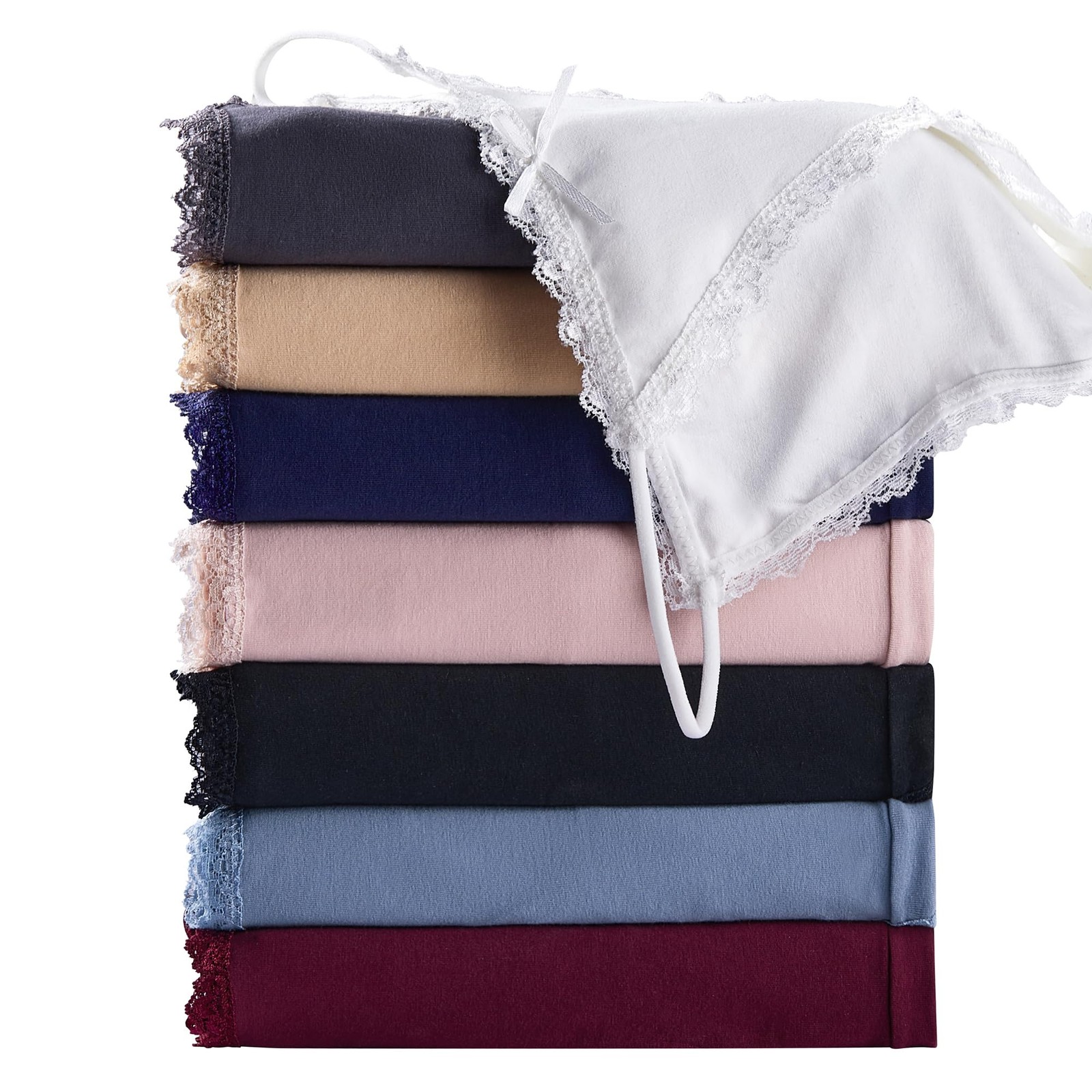 Cotton Underwear for Women 6 Pack String Bikini pure cotton Panties Sexy Unde…