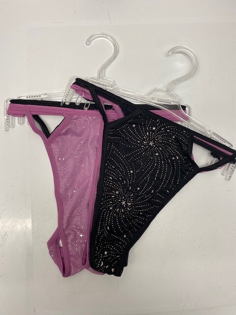 Ladies Sexy Stars And Moon Embelished G-String 12-14