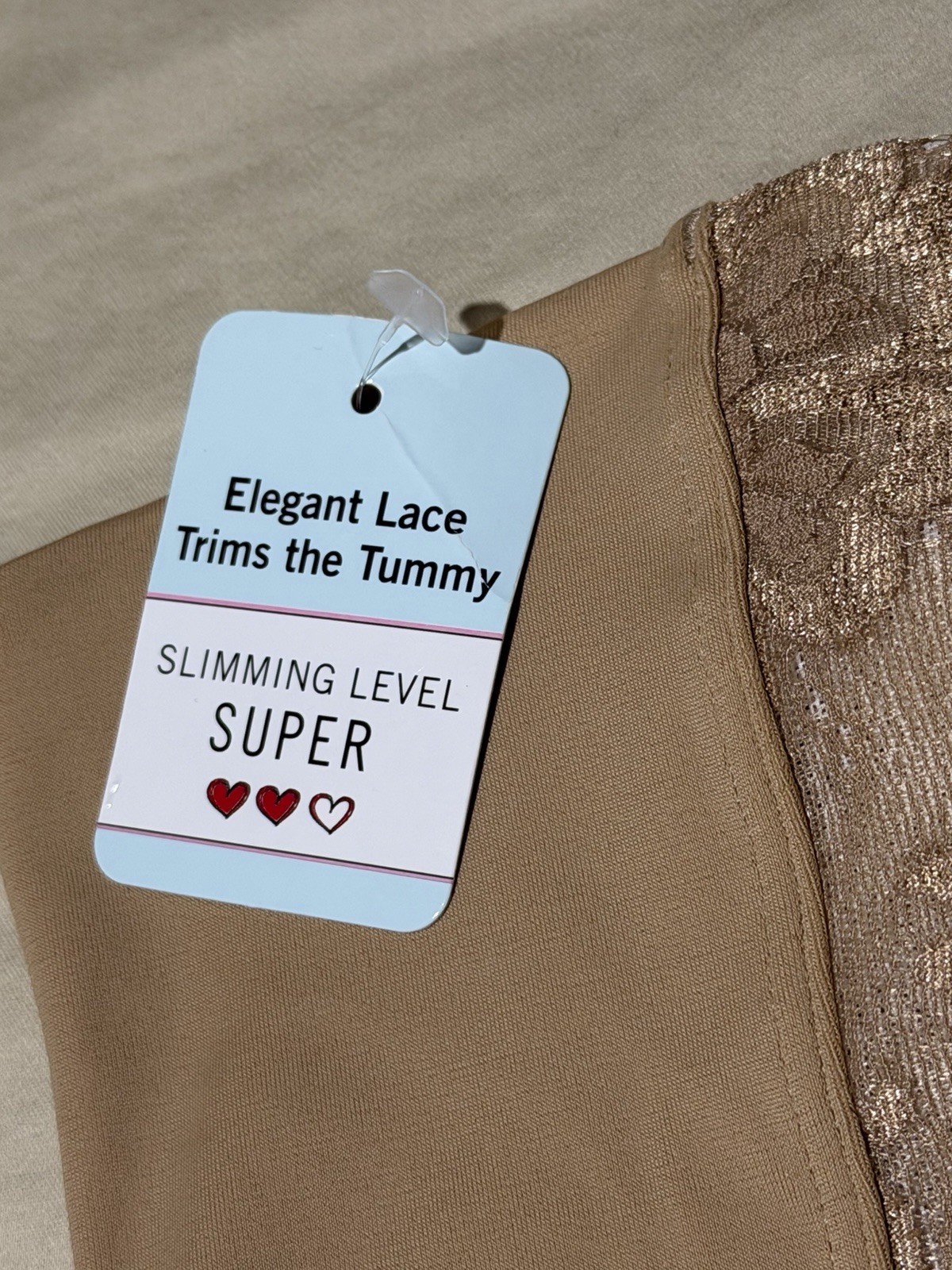 Spanx by Sara Blakely Lace Panty Women’s Large Nude Super Slimming Level
