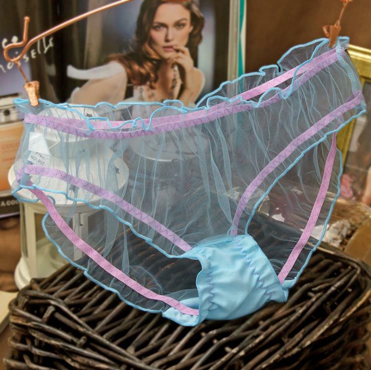 Women Panties Lace Thongs Ultra-thin Mesh Underwear Transparent Lingerie Knicker