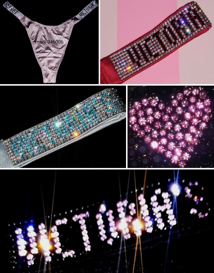 Victoria’s Secret ACCEPT OFFERS Rhinestone Shine Straps Thong XS S M L XL Panty
