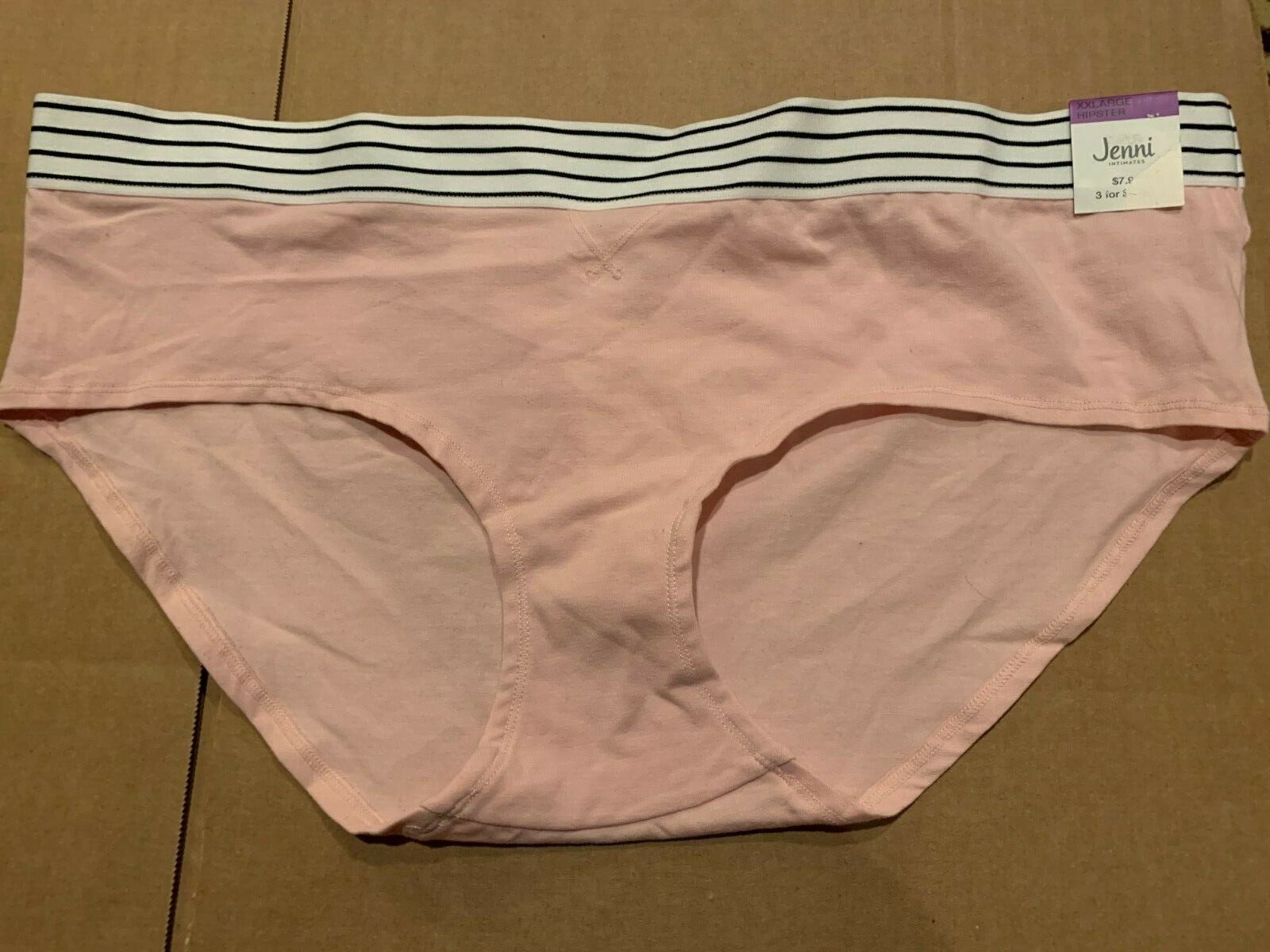 Jenni Women’s Elastic Waistband Hipster Underwear L, 2XL, 3XL