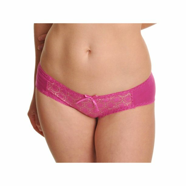 6-Pack Angelina Low Rise Bikini Panties With Circle Lace Design Assorted Colors