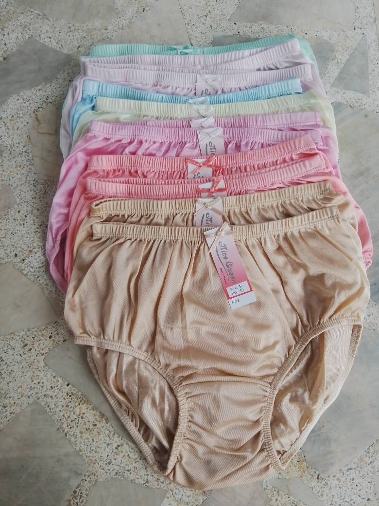 Nylon Panties Men Women Underwear Plus Size Comfort High Waist Knickers Pant Set