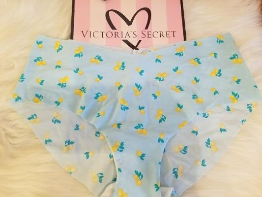 VICTORIA’S SECRET XL NO SHOW HIPHUGGER PANTY RESORT BLUE LEMON NEW