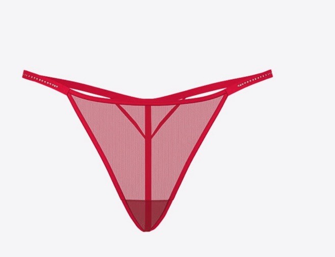 💕Victoria’s Secret “pink brand” Wink V-String Red Lacquer Small💕