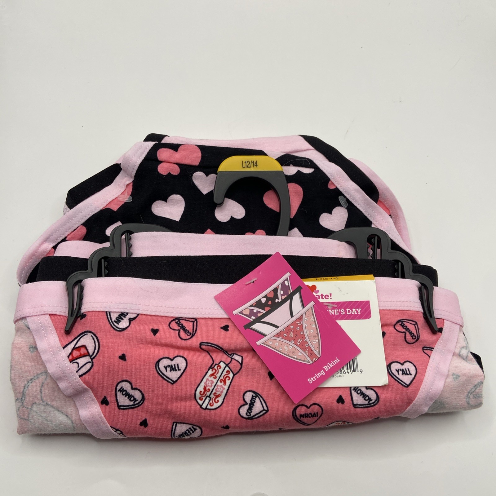 Way To Celebrate! 3 Pack Bikini-cut Cowgirl Heart XL (16/18) underwear With Tags