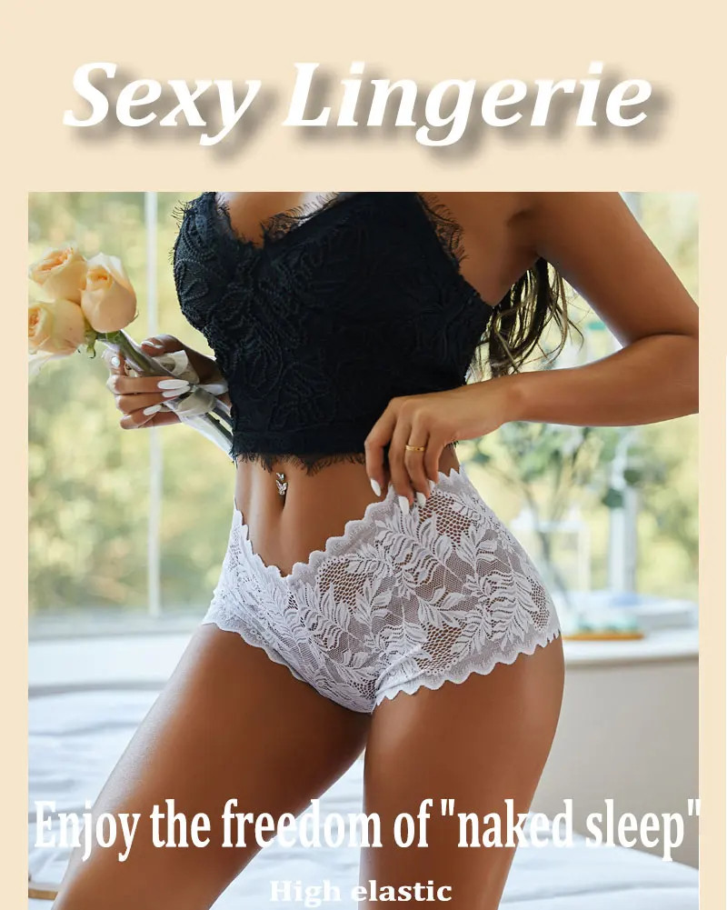8 Pack Women Lace Boyshort Panties Floral Low Rise Soft Stretch Briefs Underwear