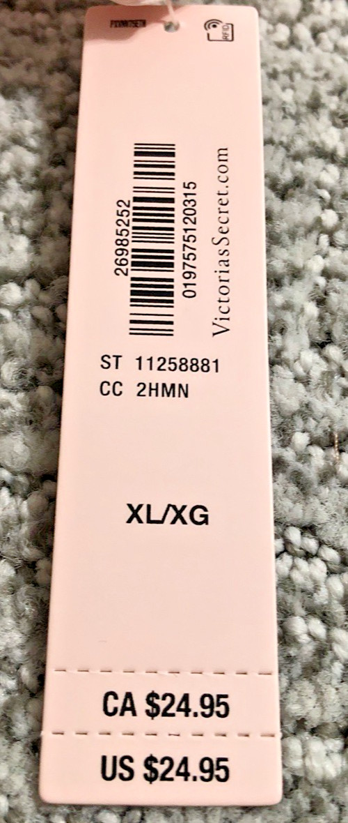 Victoria’s Secret Very Sexy NWT XL Pink Scatter Shine Strap Thong Panty Bling