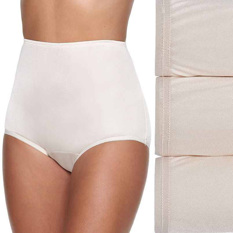 Vanity Fair Perfectly Ravissant 3-Pk Brief Panty Set 15711 Fawn Asst Sz.11/4XL