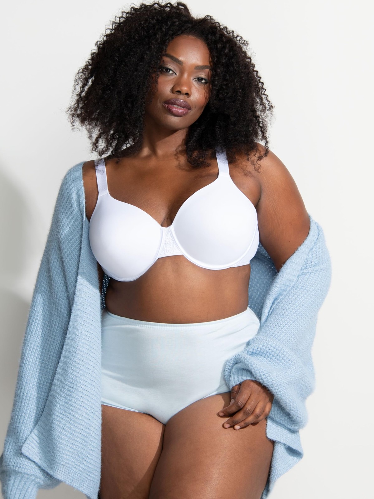 Vanity Fair Women’s High Waisted Full Coverage Brief Panties 3-Pack White Size 8