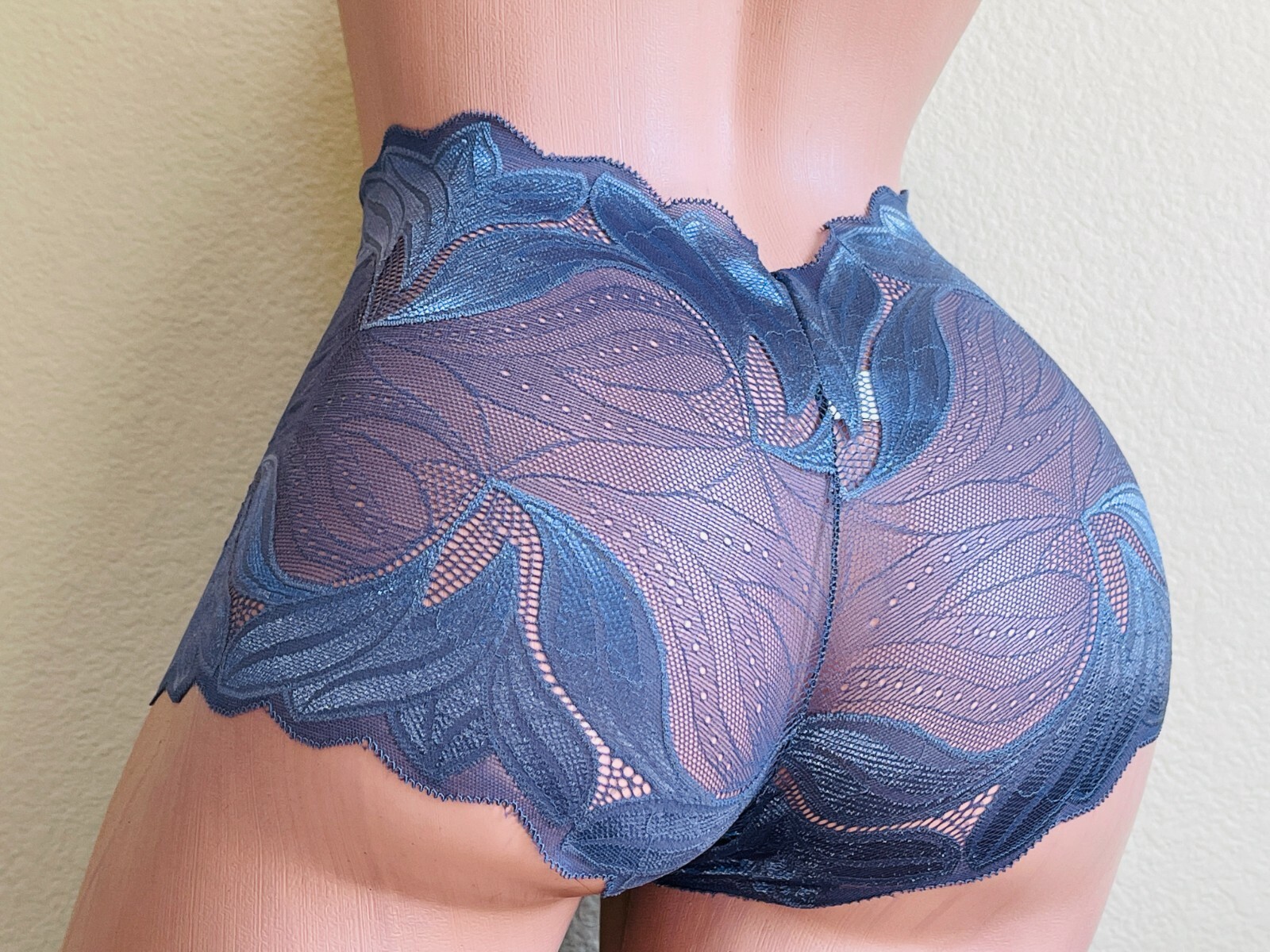 Boyshorts Lace Soft Comfy 3/6 Short Underwear panty Cheeky Sexy Kincker 895 S-XL