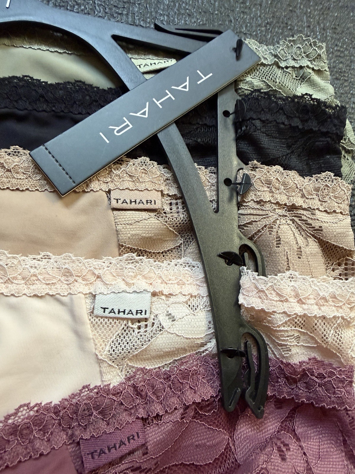 5 Pack TAHARI Bikini Panties With Lace Detail Sz M Bundle Set Lot