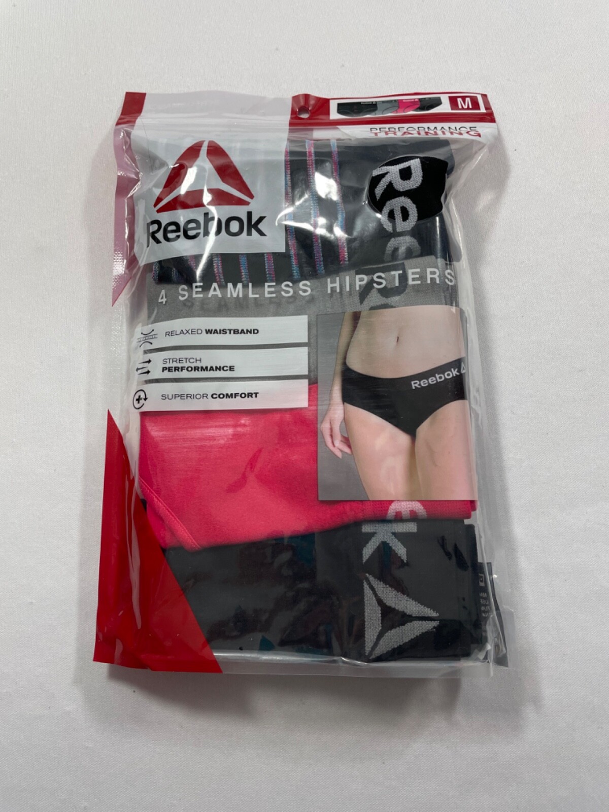 REEBOK SEAMLESS PERFORMANCE TRAINING HIPSTERS 4-PACK