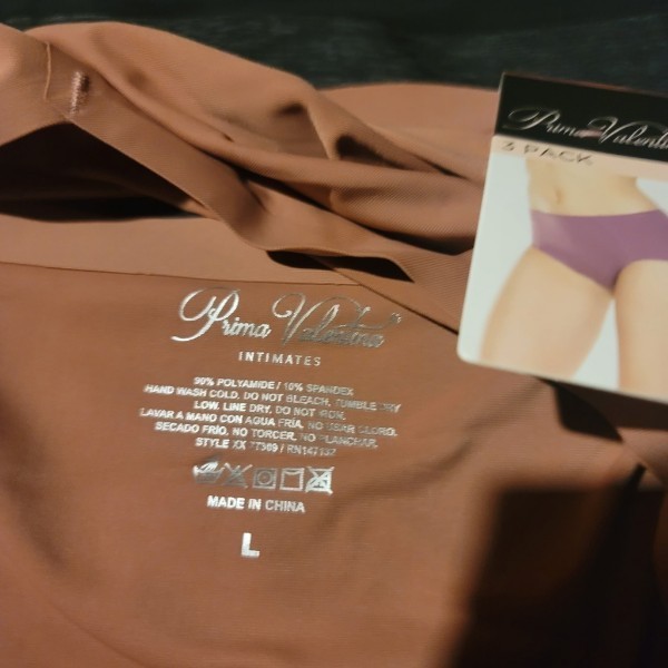 Prima Valentina 3‑Pack Hipster Panties Multicolor No‑Show Panty Line Size NWT
