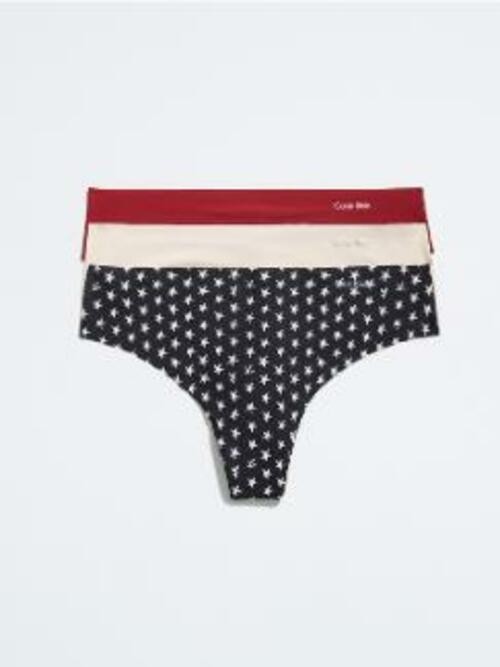 Calvin Klein Women’s Multicolor Invisibles Thong 3-Pack XS NWT