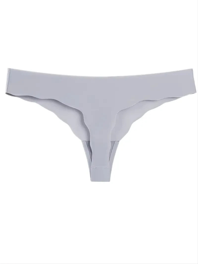 Women’s Seamless Thong Panty Set 4 Pieces – Plus Size Soft Stretch Underwear