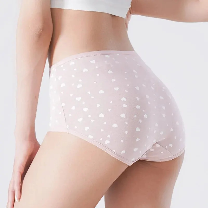 4 Pack Women’s High Waist Cotton Briefs Plus Size M–5XL Breathable Soft Underwea
