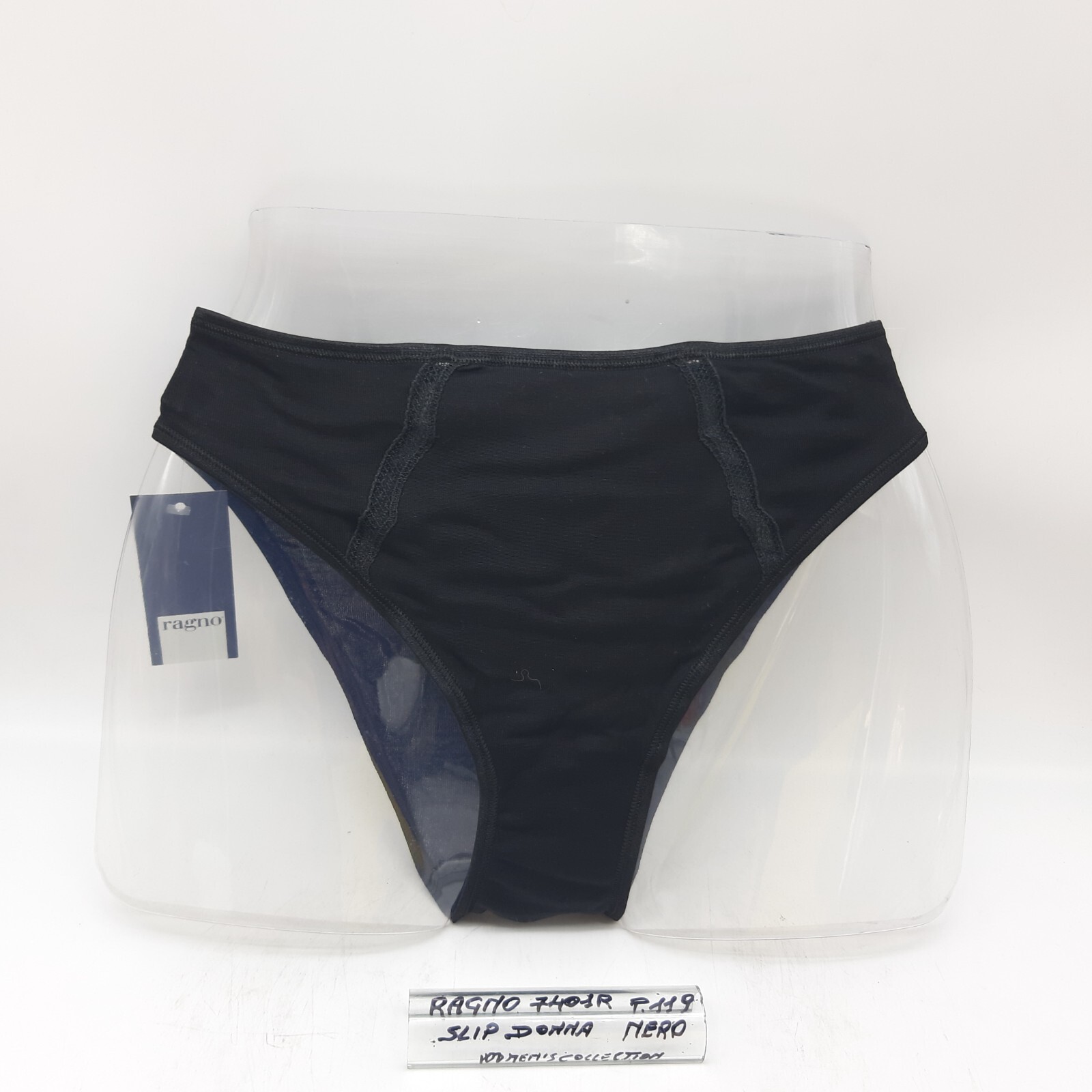 Women’s Briefs, Black/White Cotton, Women’s Collection 7401R Spider