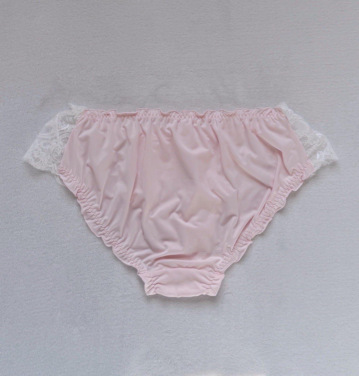 Set Of 2! US-XL, XXL Japanese Bow Embroidery Lace Trim Ruffle Panties Cute Sweet