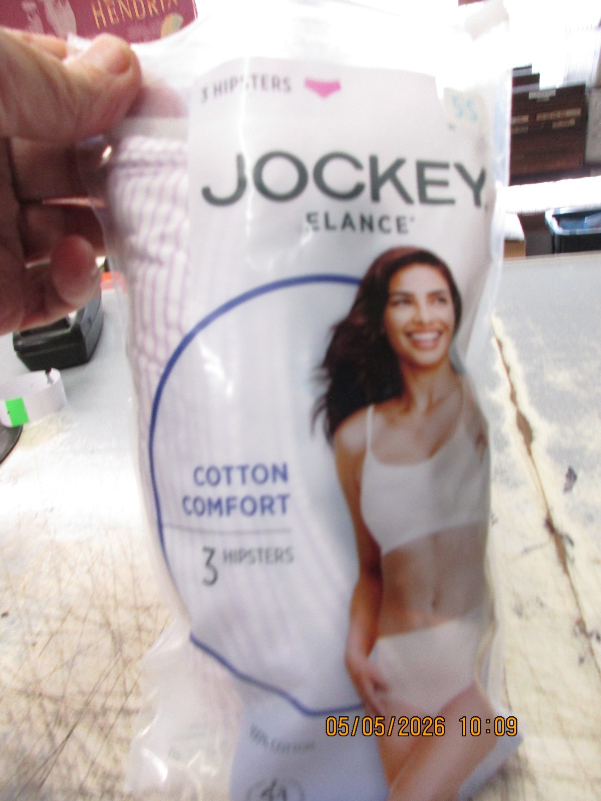 New Jockey Elance Women’s Hipsters Panties Cotton Underwear 3 pack Size 5