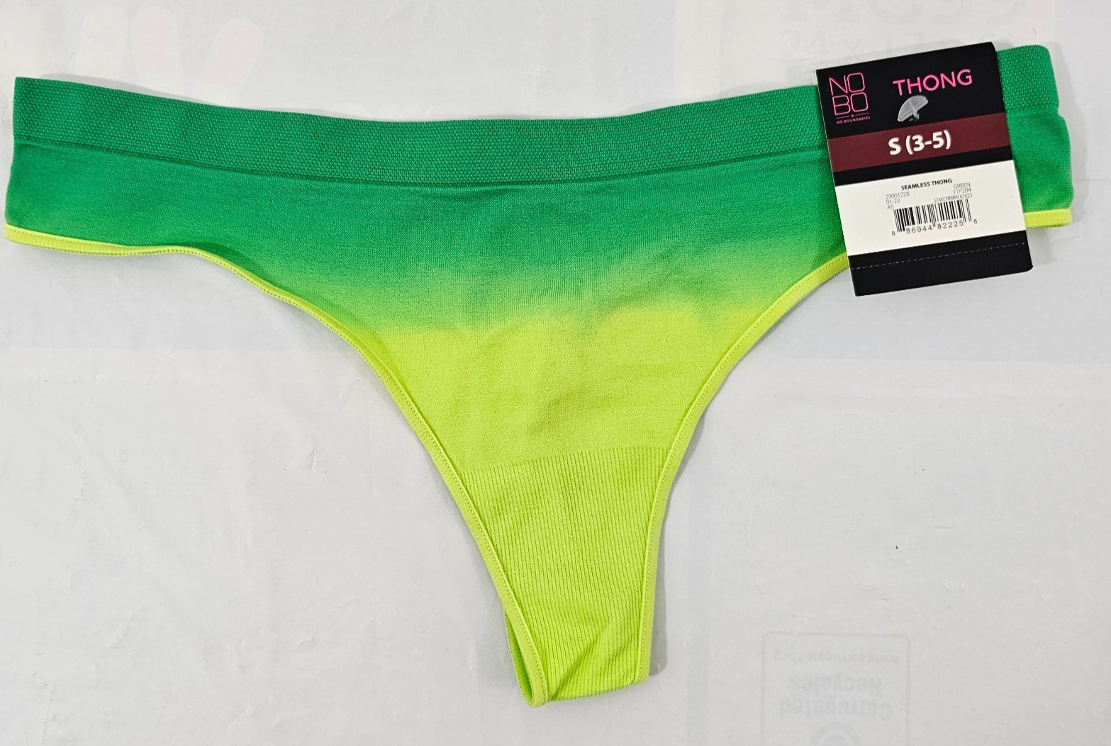 No Boundaries NOBO 4-Pack Multi-Color Seamless Thong Panties – Size Small NWT