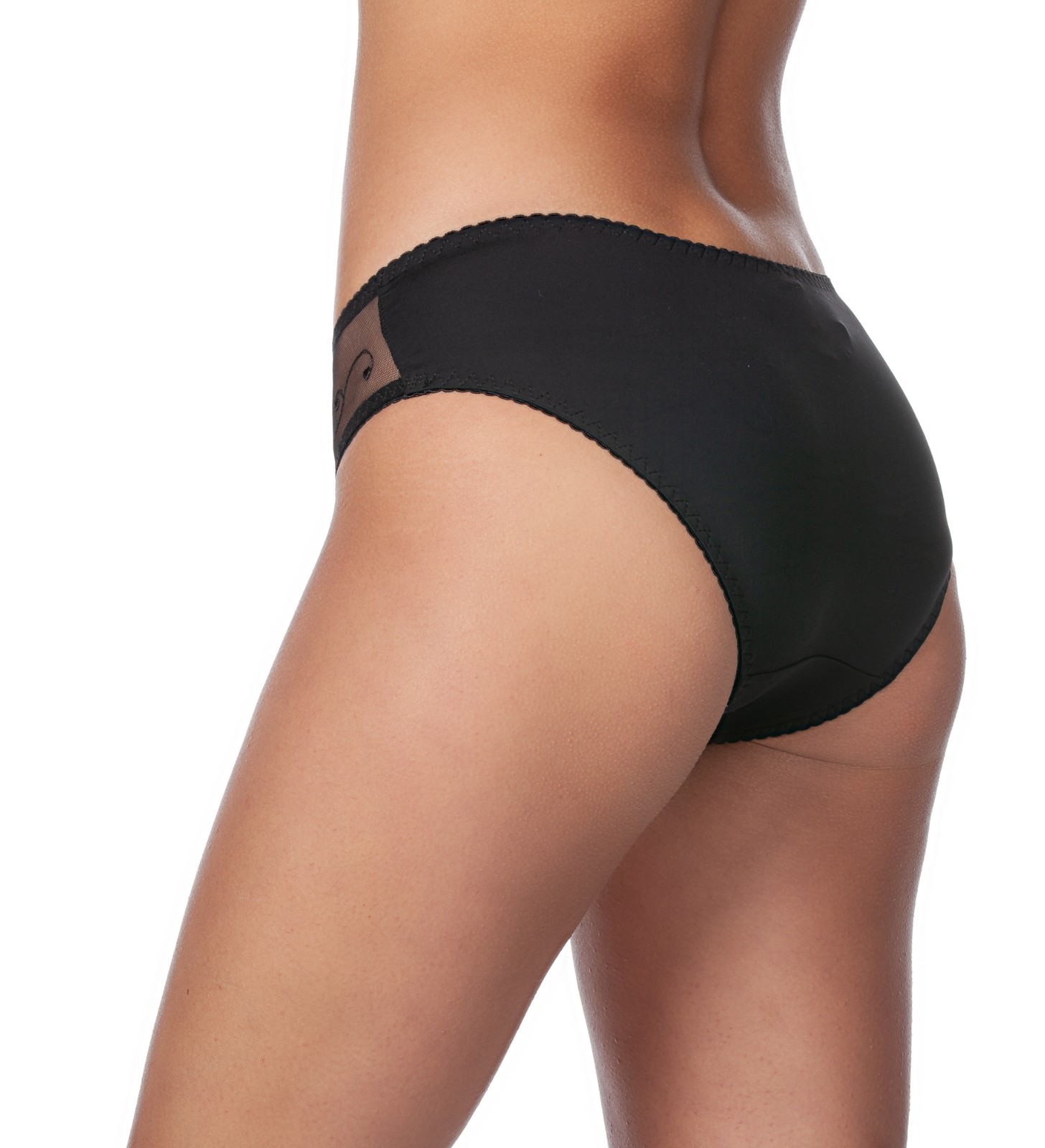 Alegro Lingerie Womens Dreamweaver Black Bikini Brief Panty Underwear 9025B