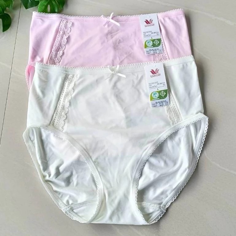 Wacoal Women Panties Knickers Panty Pant High Waist Clothing Intimate Lace Bow L