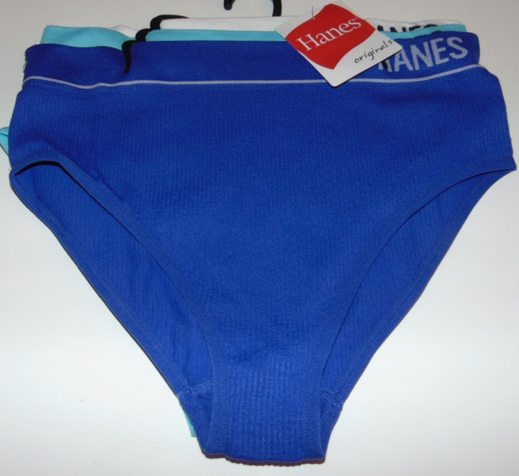 ~3 NWT Women’s HANES Ribbed Panties! Size Large Super Cute FS:)~