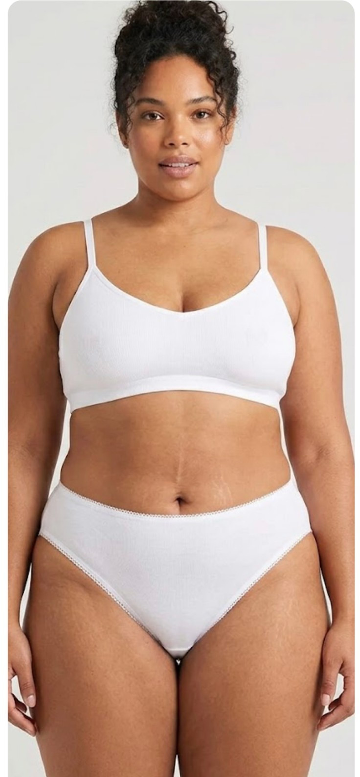 Ladies TU 5 Pack White High Leg Briefs Plus Size Knickers Cotton Rich Stretch