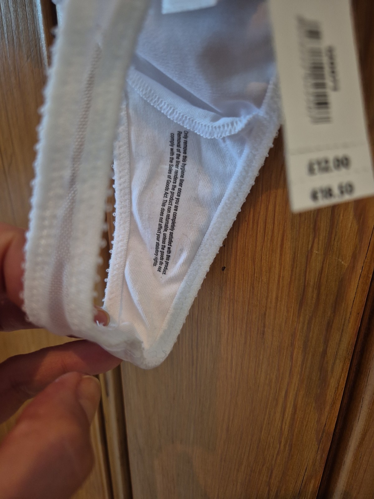 BNWT – Ann Summers Thong – Size S (8-10) – White – Adriene – RRP £12
